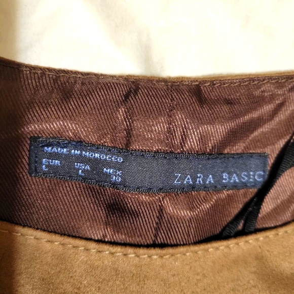 Zara Basic women's brown tunic knee length dress size large - Picture 8 of 9